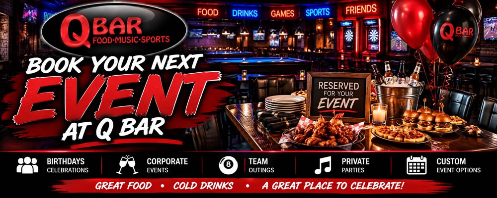 Book Your Next Event at Q Bar